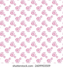 Sea Shell Seamless Vector Pattern Design