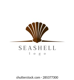 Sea Shell Title Logo With Text