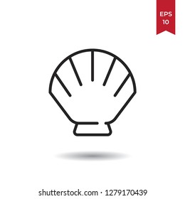 Sea shell vector icon