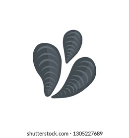 Sea shell vector icon in cartoon style.
