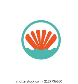 sea shell vector icon illustration design template web