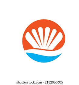 sea shell vector icon illustration concept design web