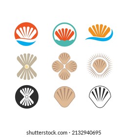 sea shell vector icon illustration concept design web