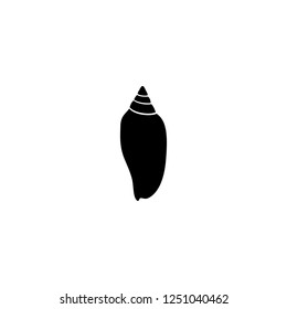 sea shell vector icon. sea shell sign on white background. sea shell icon for web and app