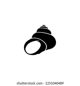 sea shell vector icon. sea shell sign on white background. sea shell icon for web and app