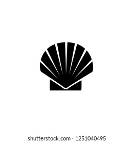 sea shell vector icon. sea shell sign on white background. sea shell icon for web and app