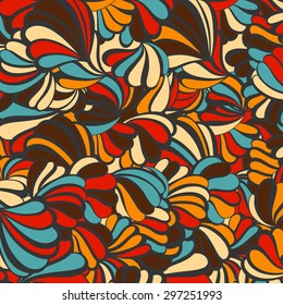 sea shell vector pattern on a background. EPS illustration.