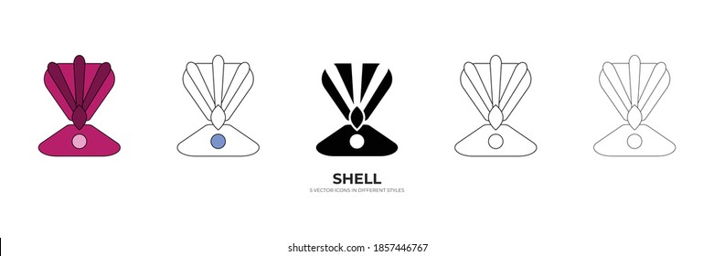 sea shell vector type icon