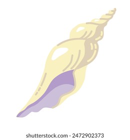 Sea shellfish. Cartoon flat illustration