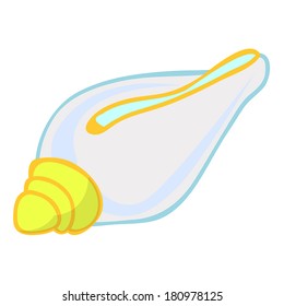 Sea Shells isolated illustration on white background