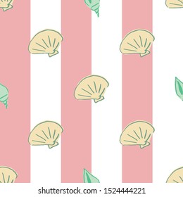 sea shells seamless pattern design. perfect for textile design