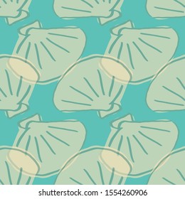 sea shells seamless pattern design. perfect for textile design