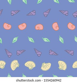 sea shells seamless pattern design. perfect for textile design