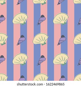 sea shells seamless pattern design. perfect for textile design