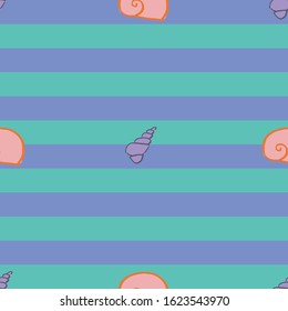 sea shells seamless pattern design. perfect for textile design