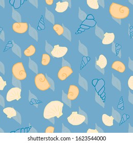 sea shells seamless pattern design. perfect for textile design
