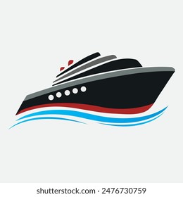 Arte digital de Sea Ship y archivo EPS. 