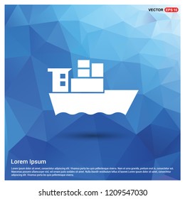 Sea ship Icon - Free vector icon