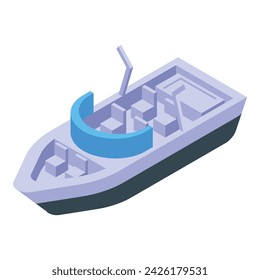 Sea ship icon isometric vector. Summer fun. Sport game