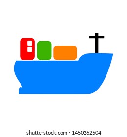 sea ship  icon. Logo element illustration. sea ship  symbol design. colored collection. sea ship concept. Can be used in web and mobile