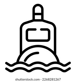 Sea ship icon outline vector. Sport summer. Adventure activity