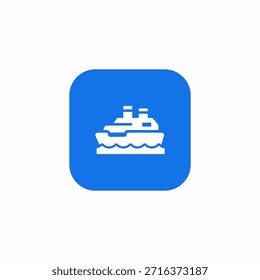 sea ship icon sign vector
