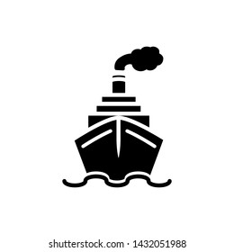 sea ship icon vector collection