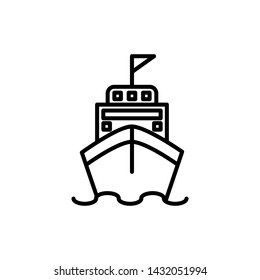 sea ship icon vector collection