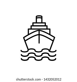 sea ship icon vector collection