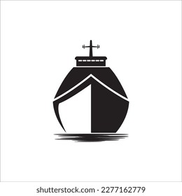 SEA SHIP ICON VECTOR ILLUSTRATION SYMBOL DESIGN