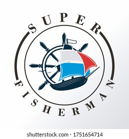  sea ship logo design