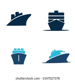 Sea Ship Logo Design Inspiration Stock Vector (Royalty Free) 1547027378 ...