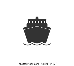 Sea, ship, shipping icon. Vector.