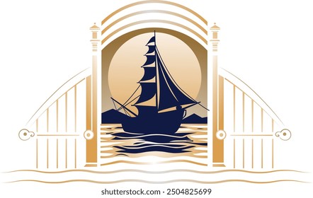 Sea Ship Vector Design png EPS Hight Resulation Image