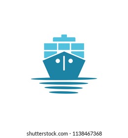 sea shipping cargo logo
