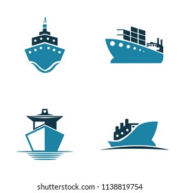 sea shipping cargo logo