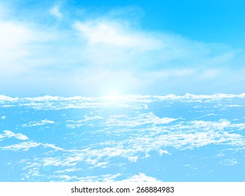 Sea sky background
