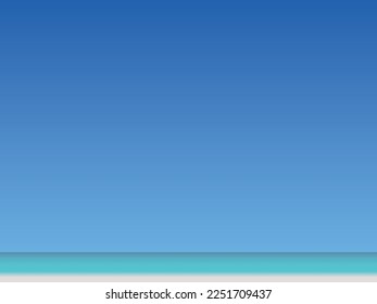 sea and sky background illustration