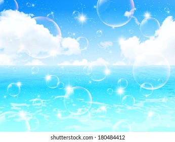Sea sky landscape