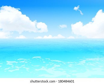 Sea sky landscape