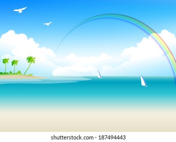 Sea sky landscape