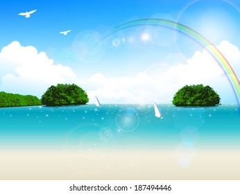 Sea sky landscape