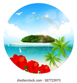 Sea sky landscape