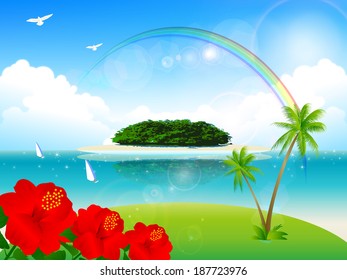 Sea sky landscape