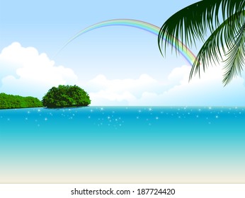 Sea sky landscape