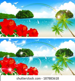 Sea sky landscape