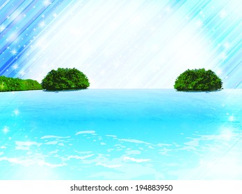 Sea sky landscape