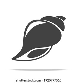 Vector de icono de caracol marino aislado