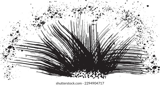 sea spray. brush stroke wave.