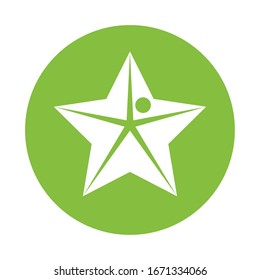 Sea star animal isolated icon vector illustration design